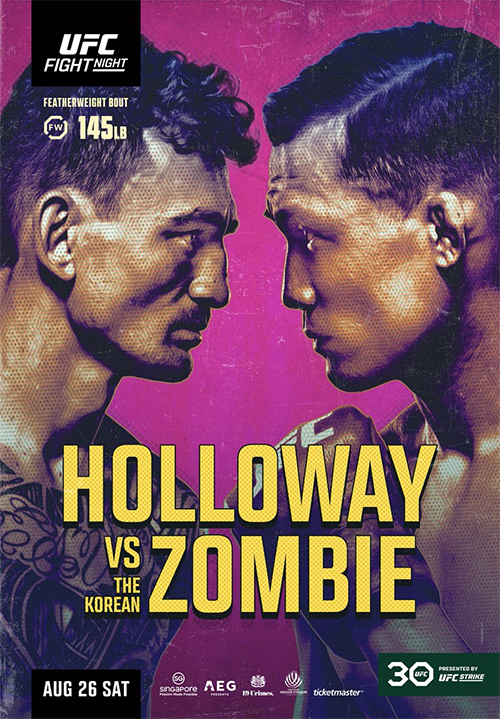 دانلود یو اف سی فایت نایت 225  :UFC Fight Night 225: Holloway vs. The Korean Zombie