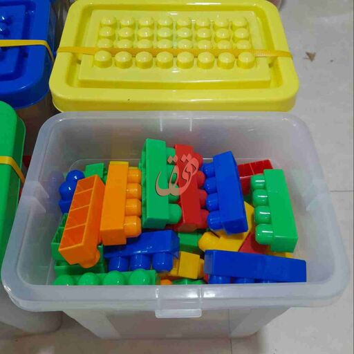 اسباب بازی لگو ساختمان سازی سطلی 92 تکه 