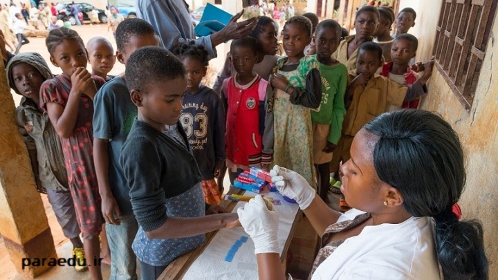 Children at risk of Plasmodium (malaria)