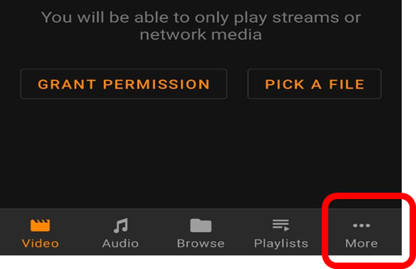 Mobile VLC Instructions