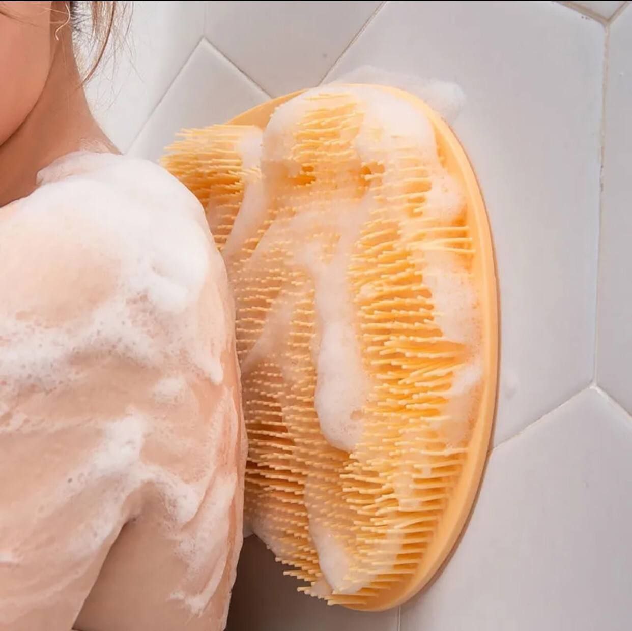   خرید لوازه خانه - لیف حمام سیلیکونی ماساژی به قیمت بسیار مناسب استثنایی 