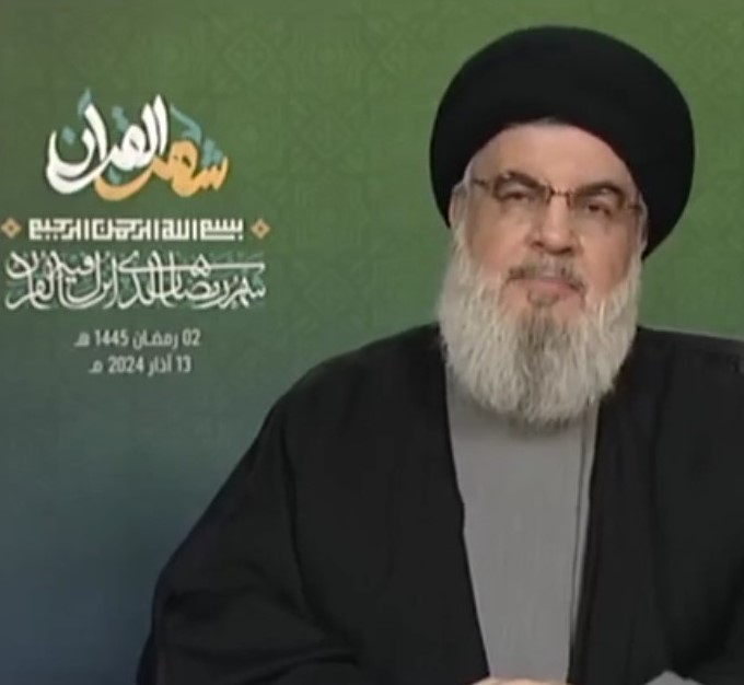 كلمة السيد حسن نصر الله خلال اطلاق الامسيات القرانية لشهر رمضان المبارك 13-3-2024