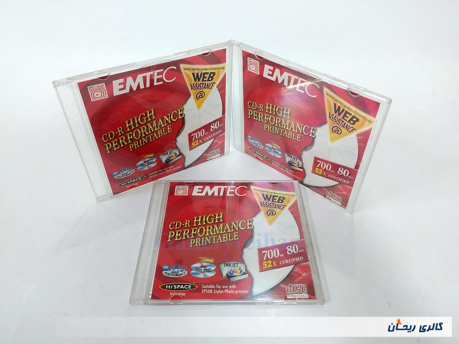 3 عدد سی دی Emtec Cd-R high performance