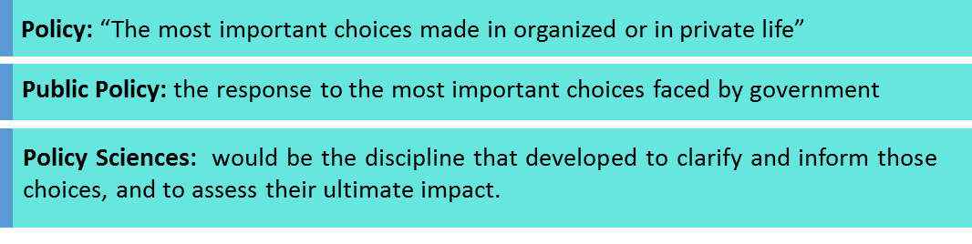 تعریف سیاستگذاری عمومی