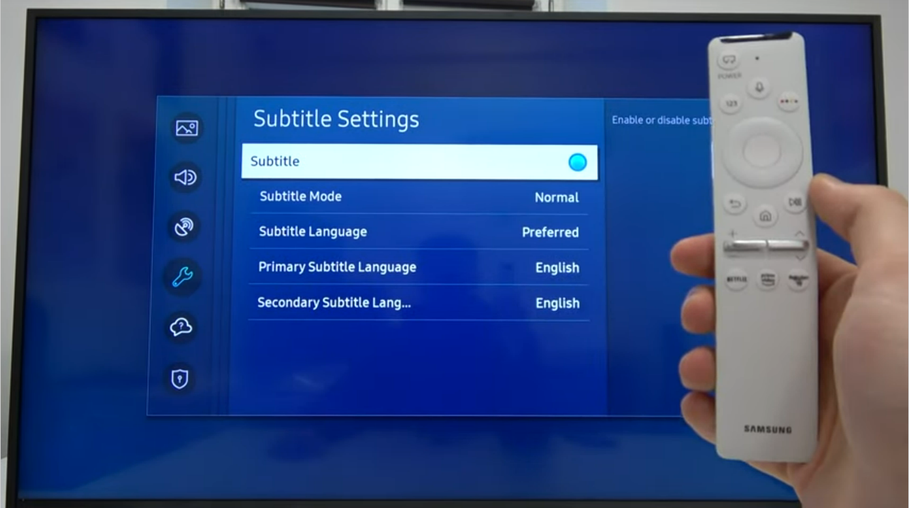 subtitle Settings