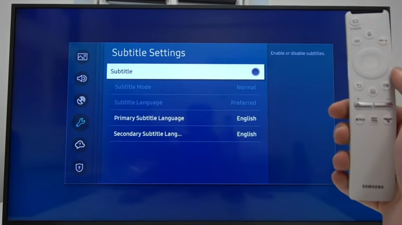 subtitle Settings off