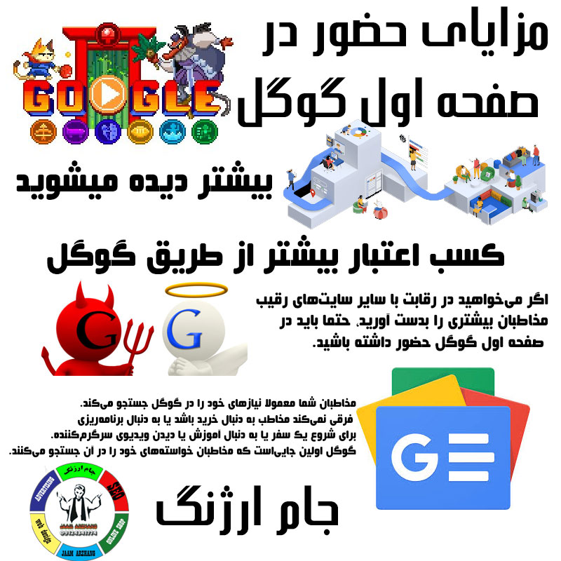 مجری گوگل مسئول تبلیغات در صفحه اول گوگل است.
